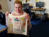 Our member enjoyed designing her own bag!